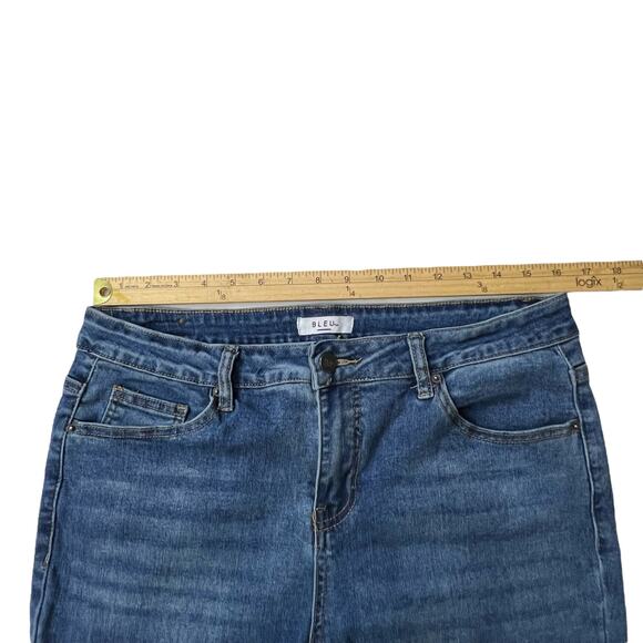 BLEU Women’s Jeans Size 12 (32x30) Bootcut Stretch Denim Blue - Picture 5 of 9